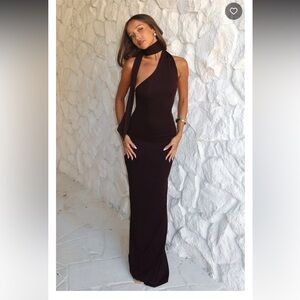 Sugar High Maxi Dress in Chocolate Brown
